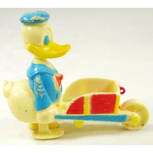 Vintage Marx Donald Duck Ramp‎ Walker, w/ Wheelbarrow Walt Disney c1960 VIDEO
